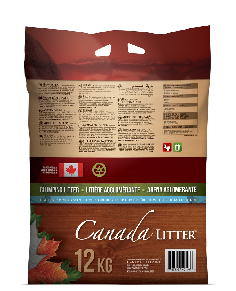Canada Litter Babypowder 12KG