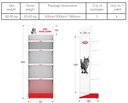 RC Metal Stand 0,60m w/ Light Header LED