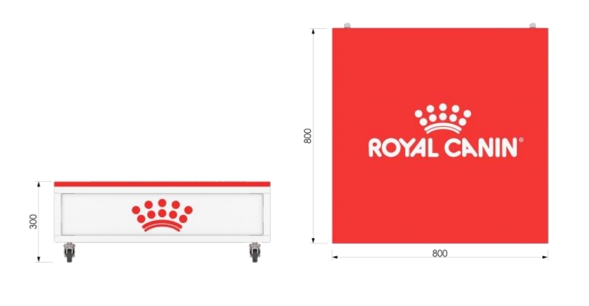RC Rolling Pallet 0,80 x 0,80m.