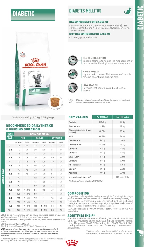 VHN Diabetic Feline 1,5KG