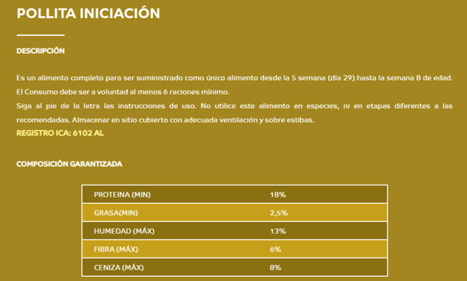 Pollita Iniciacion Cromb. / Chick Initiation Cromb.