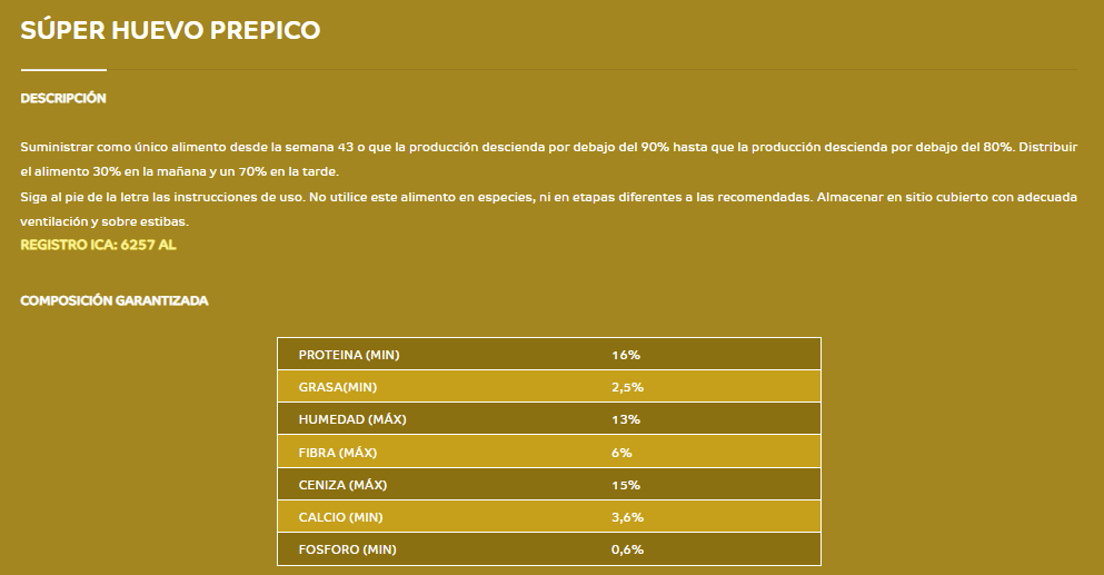 Super Huevo Prepico 100 Cromb. / Super Prepic Egg 100 Cromb.
