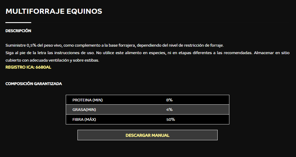 Equine Multiforrage 40KG.