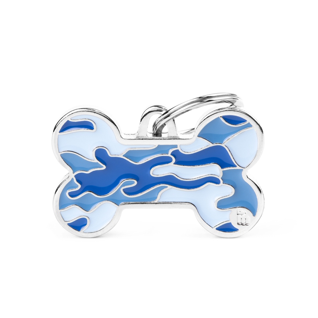 L Bone Camouflage Blue