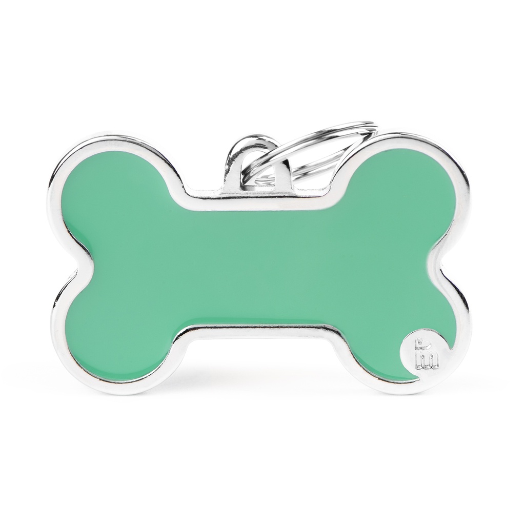 XL Bone Light Blue Logo