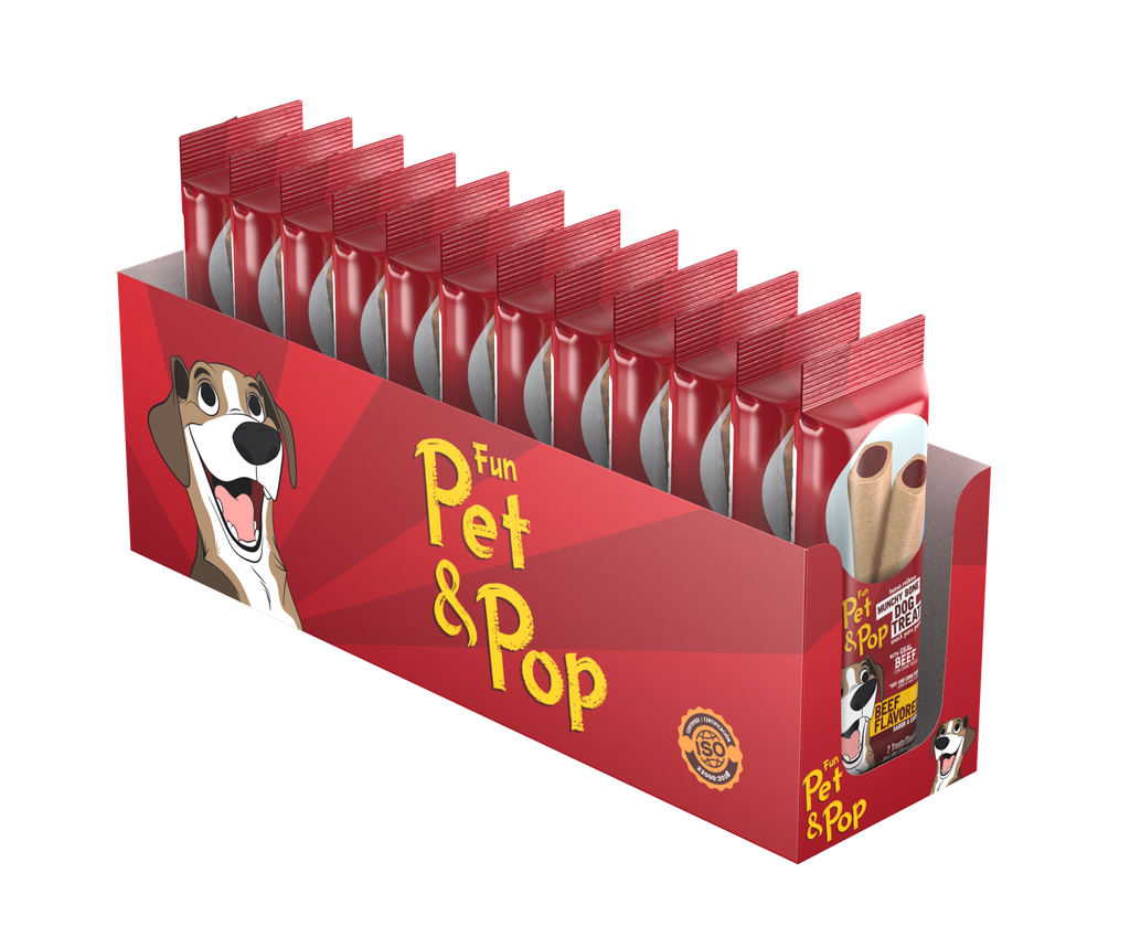 Pet&amp;Pop Munchi Bone Beef 12x160Gs