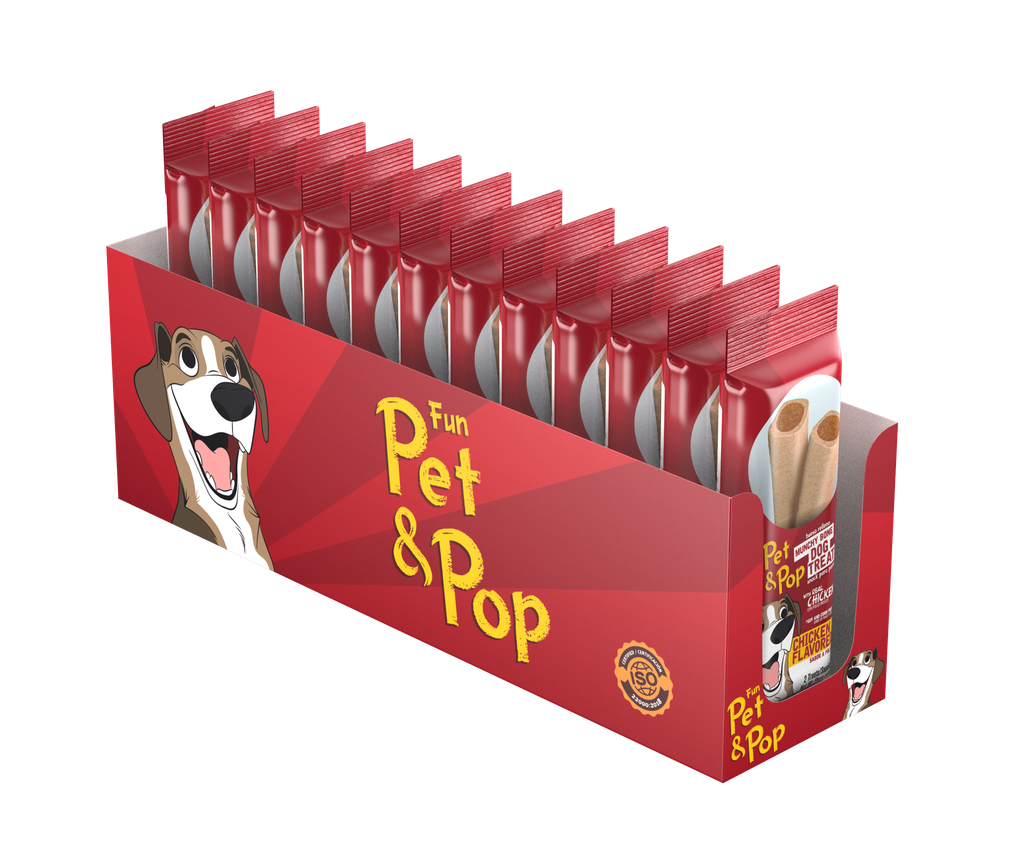 Pet&amp;Pop M. Bone Chicken 12x160Gs