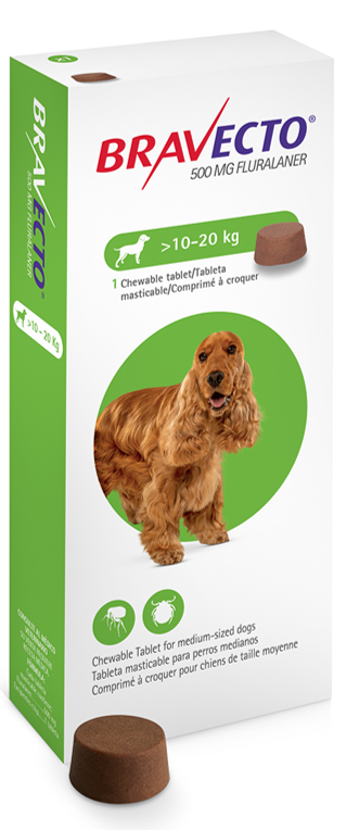 Bravecto 500 Mg x 1 Tab ( 10 - 20 KG )