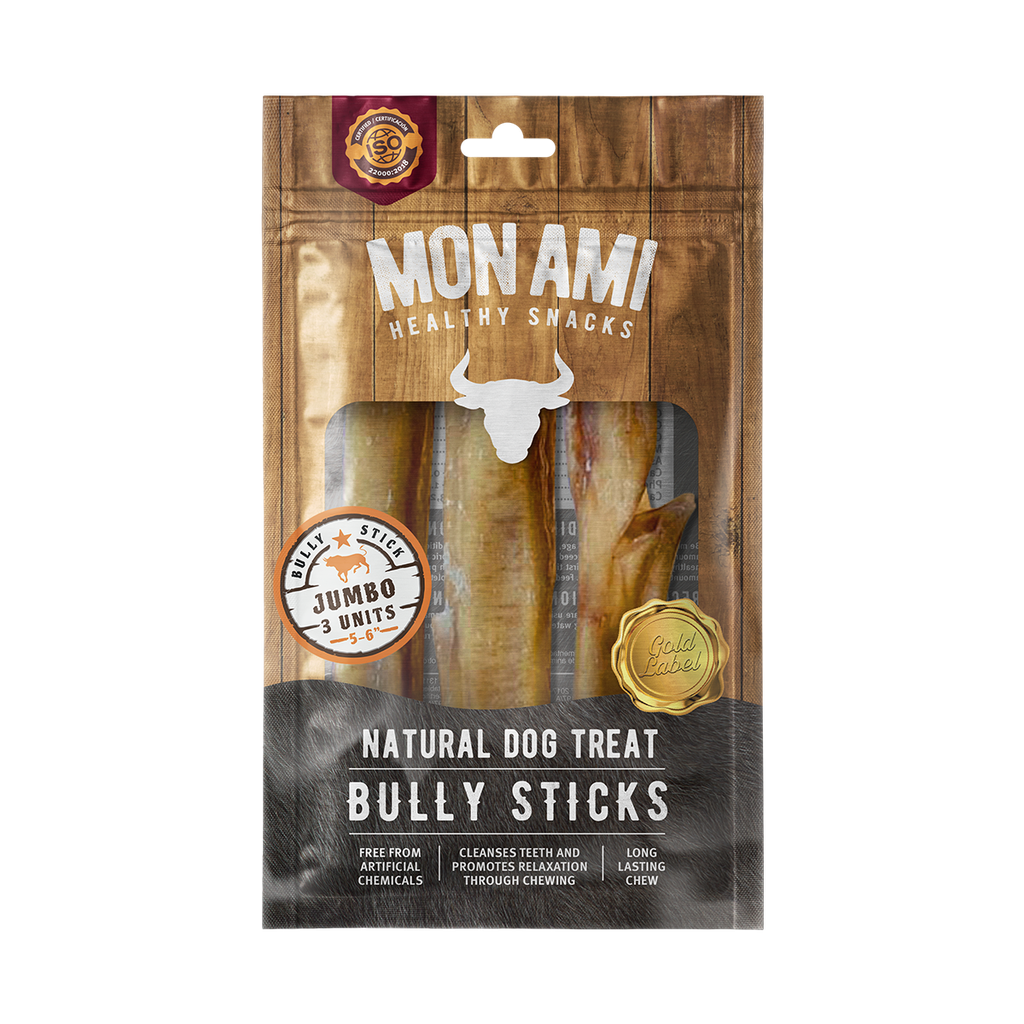Mon Ami Bully Stick Jumbo 6&quot; 3pcs.