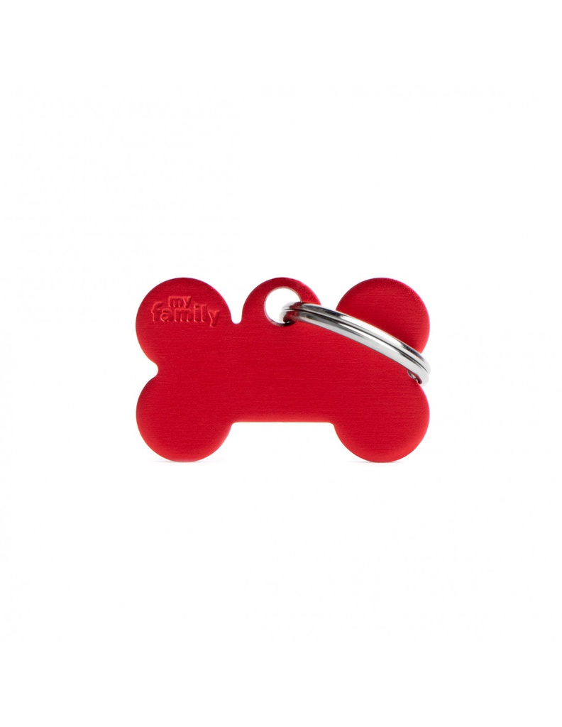 Small Bone Aluminum Red