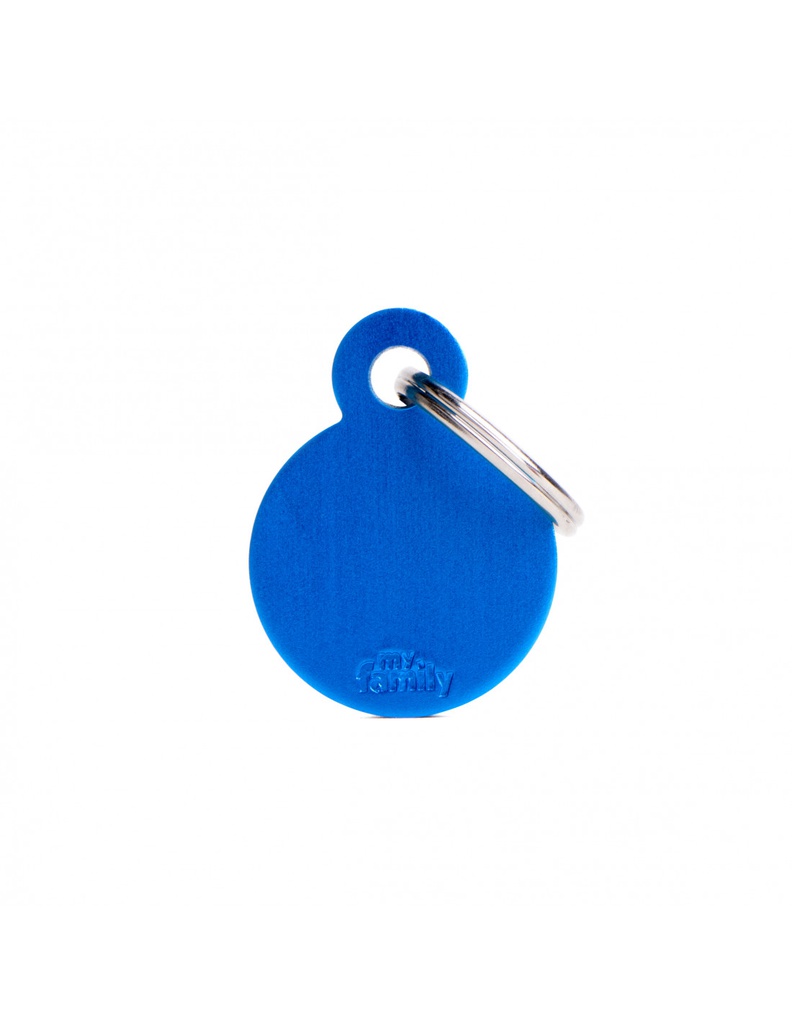 Small Round Aluminum Blue