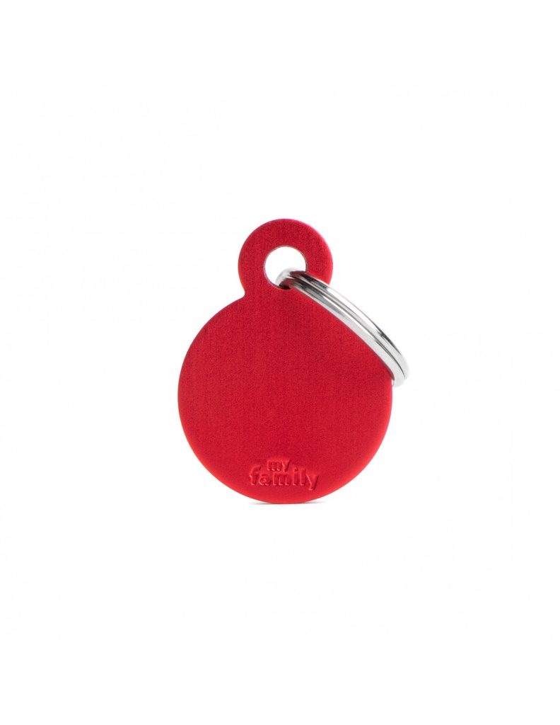 Small Round Aluminum Red