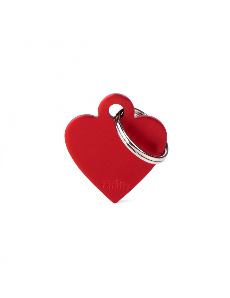 Small Heart Aluminum Red