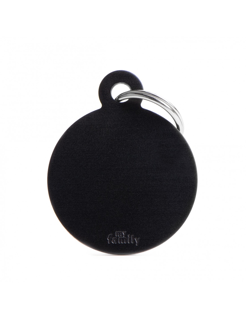 Big Round Aluminum Black