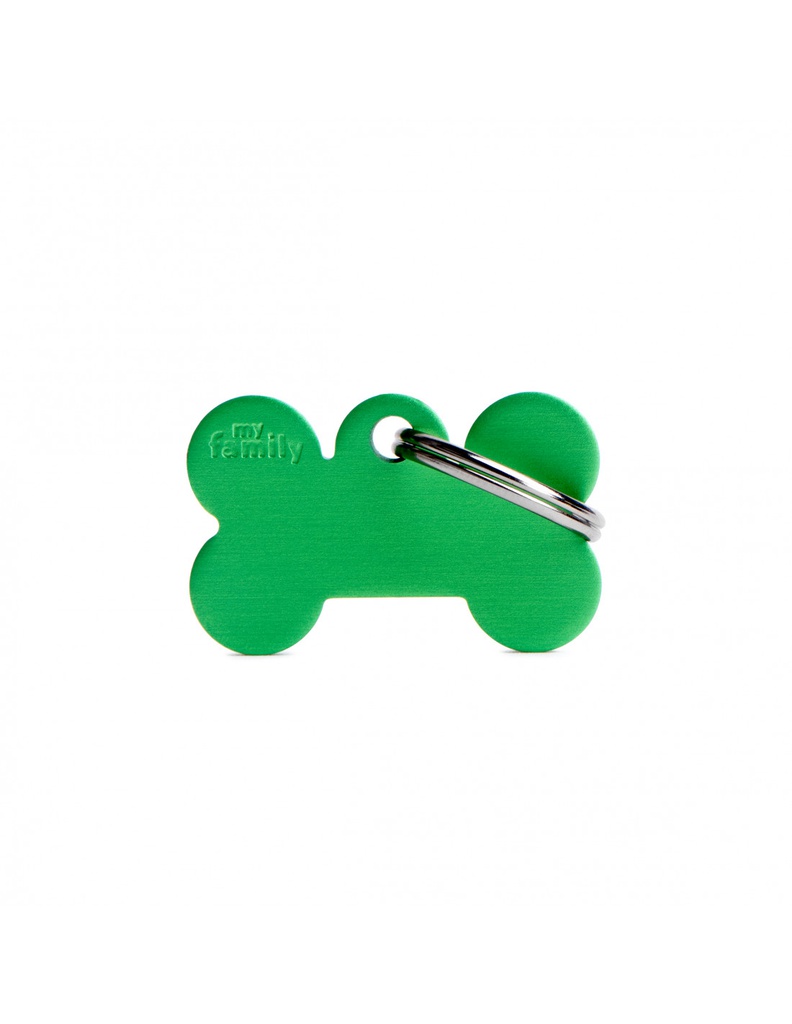 Small Bone Aluminum Green