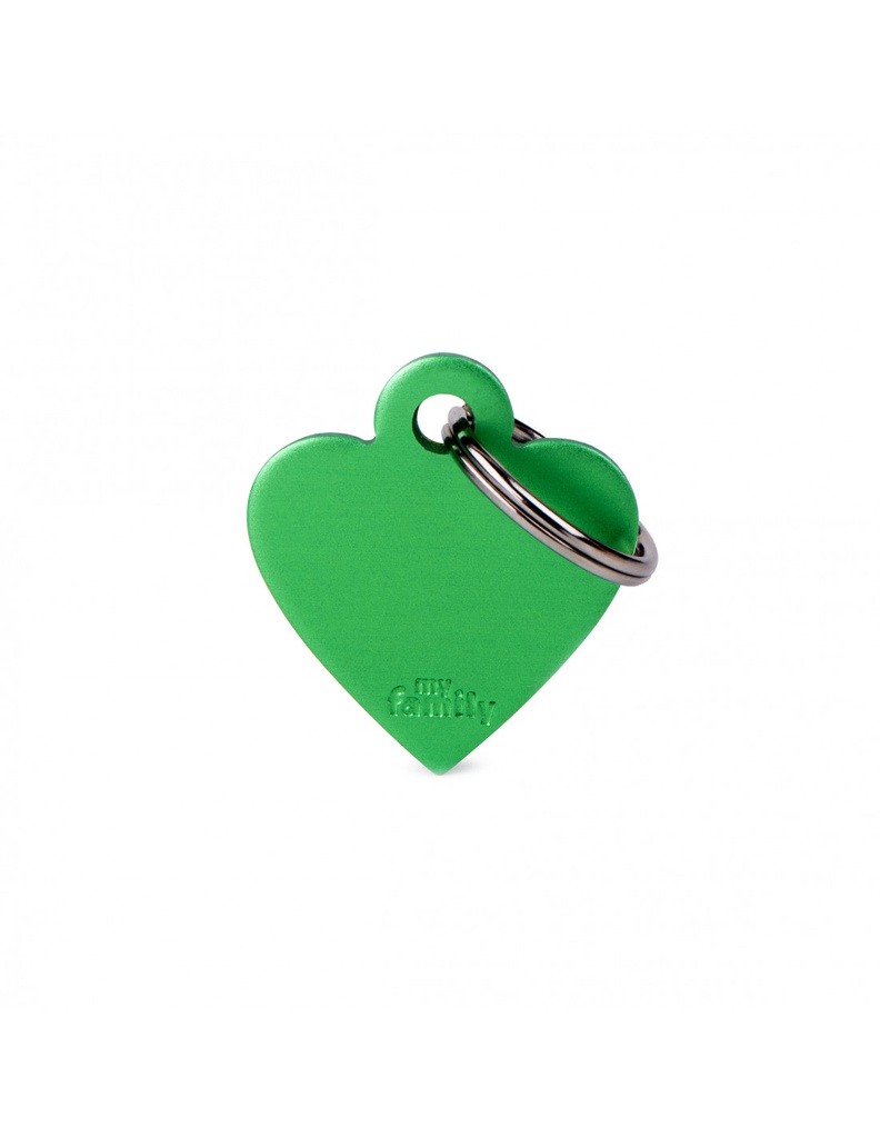Small Heart Aluminum Green