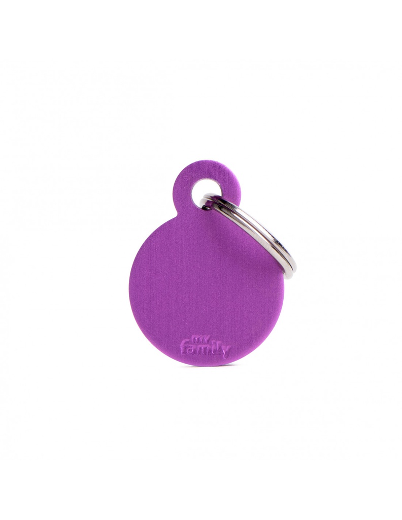 Small Round Aluminum Purple