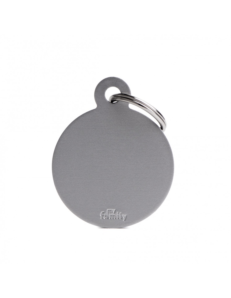 Big Round Aluminum Grey