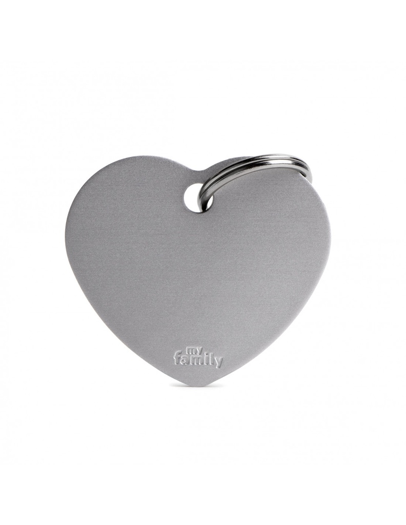Big Heart Aluminum Grey