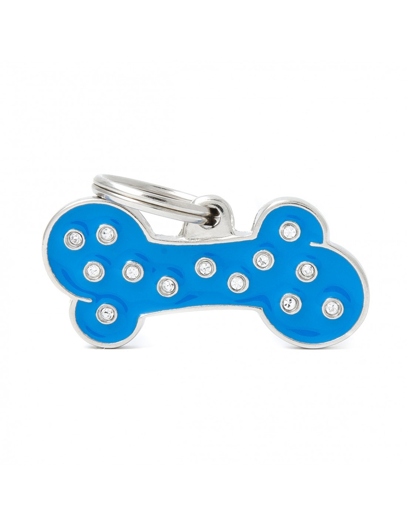 Big Blue Bone Strass
