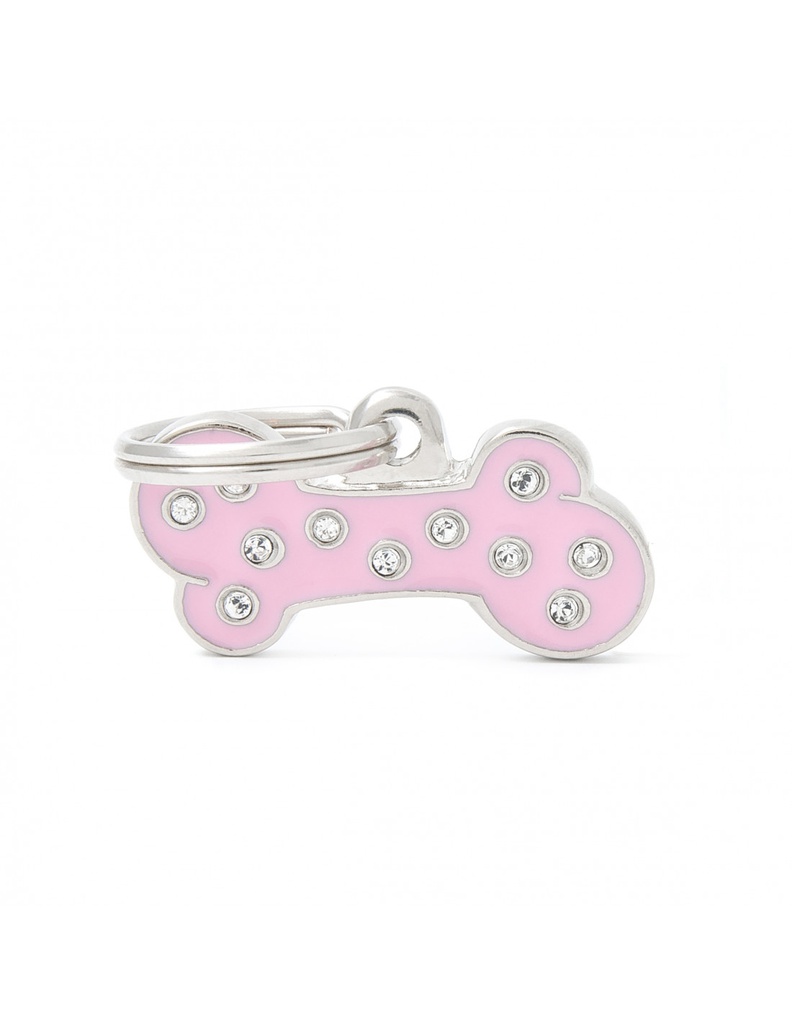 Small Pink Bone Strass