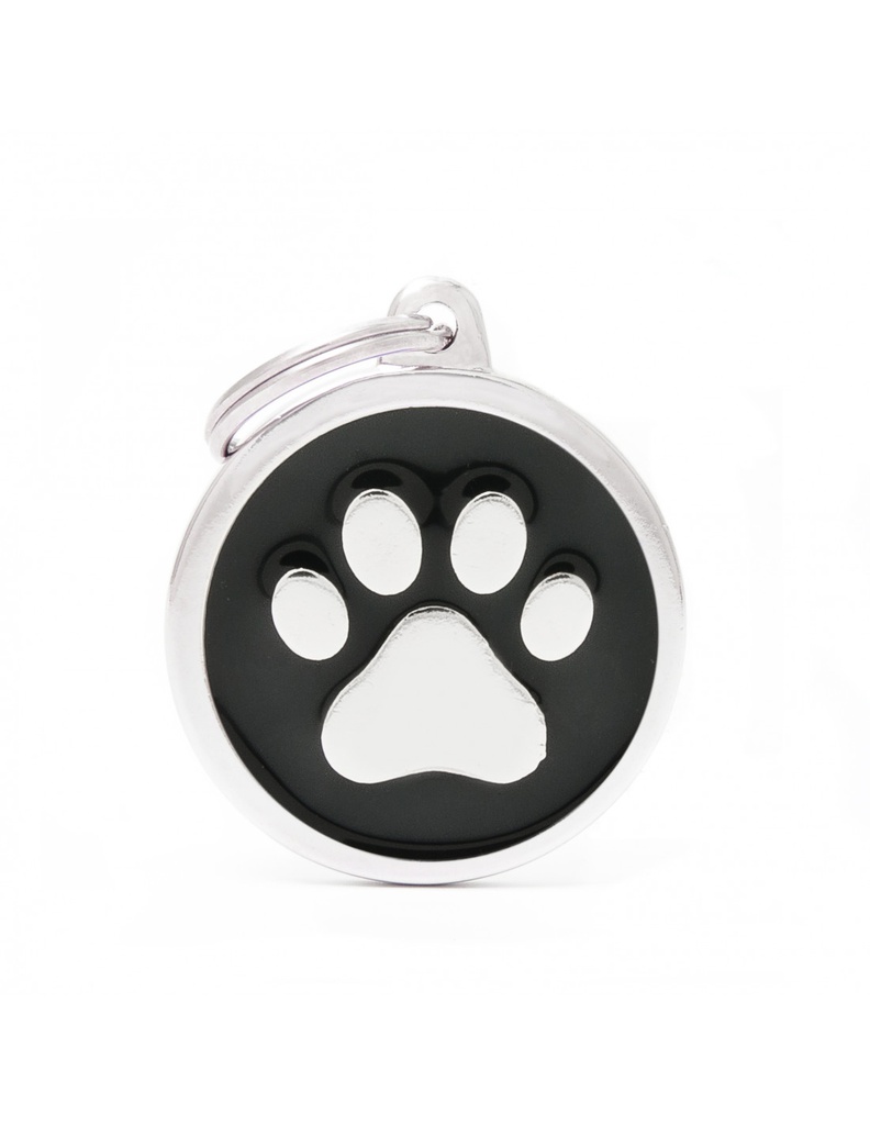Black Big Circle Paw