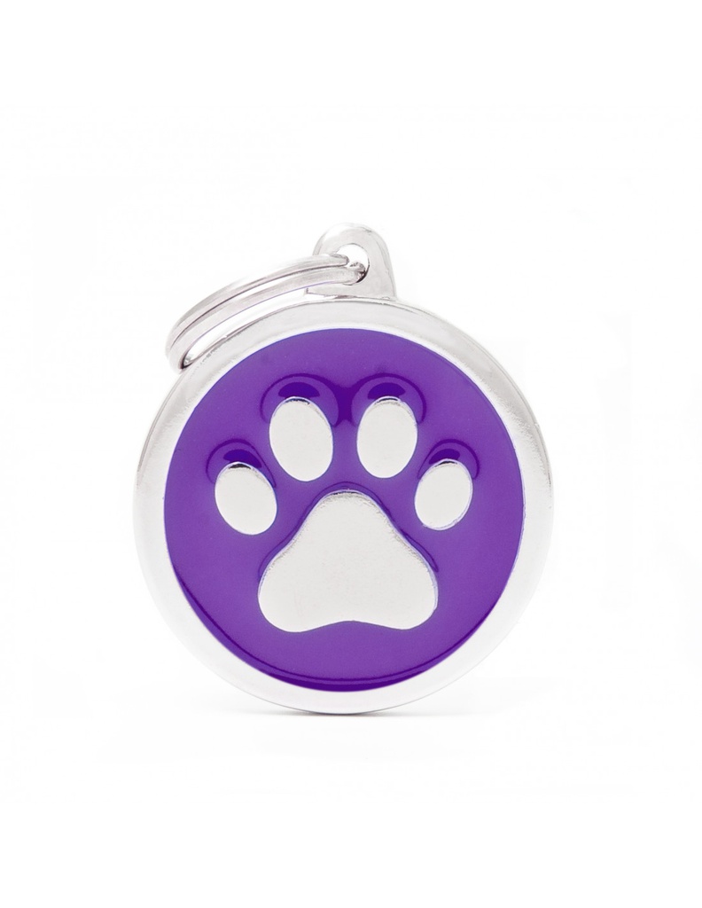 Purple Big Circle Paw