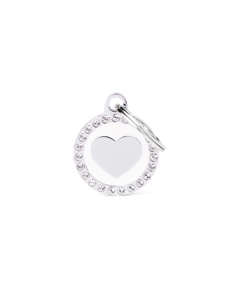 White Glam Heart