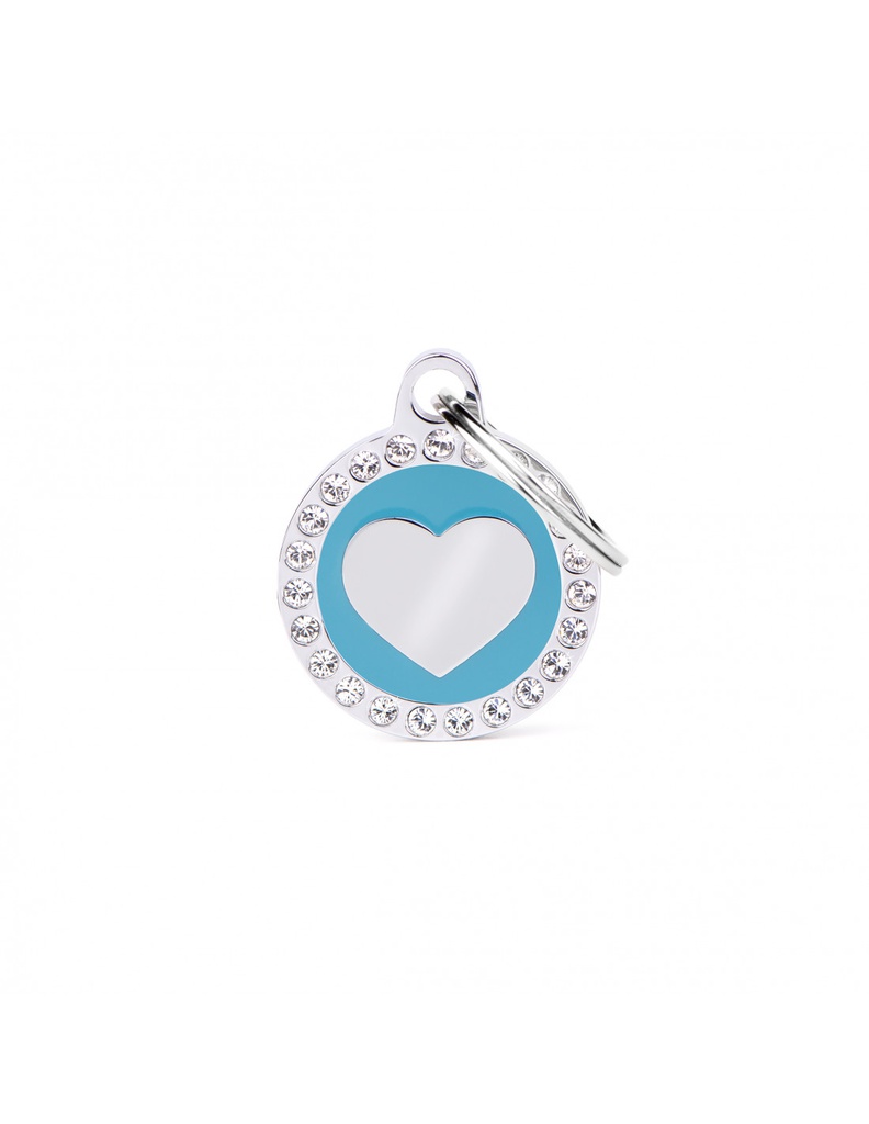 Light Blue Glam Heart