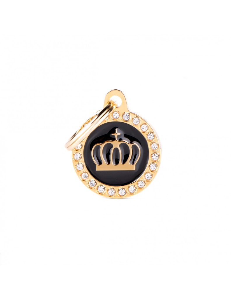 Black Circle Glam Crown Gold