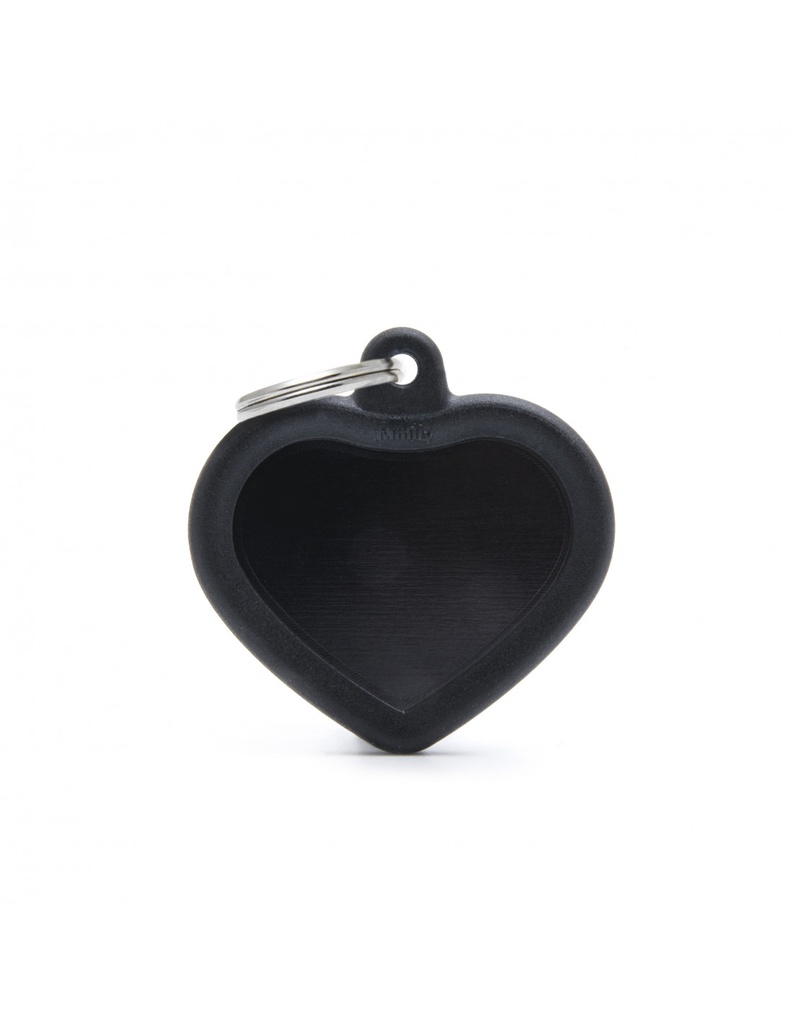 Black Heart Alu Black Rubber