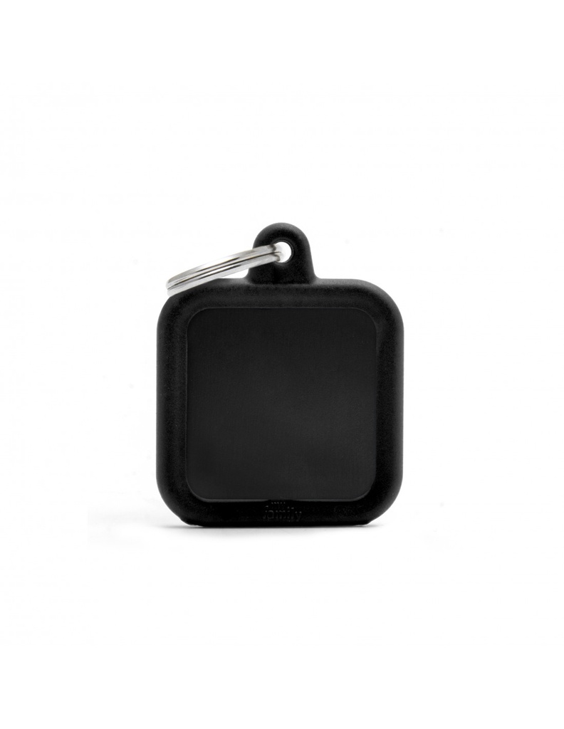 Black Square Alu Black Rubber