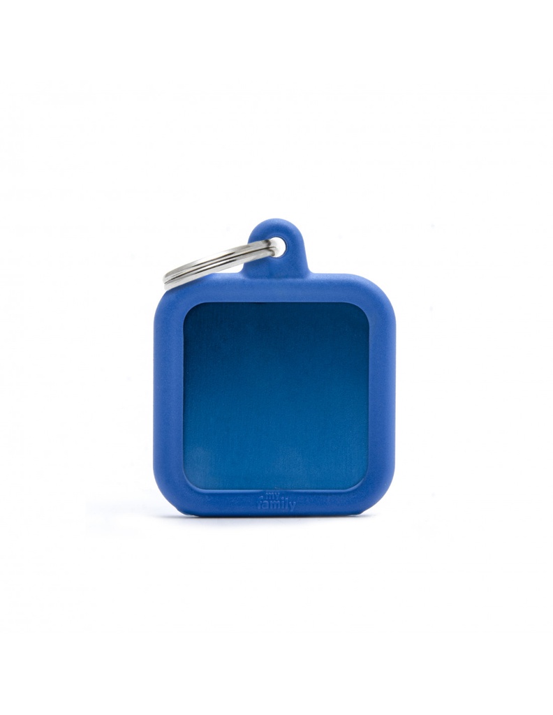 Blue Square Alu Blue Rubber