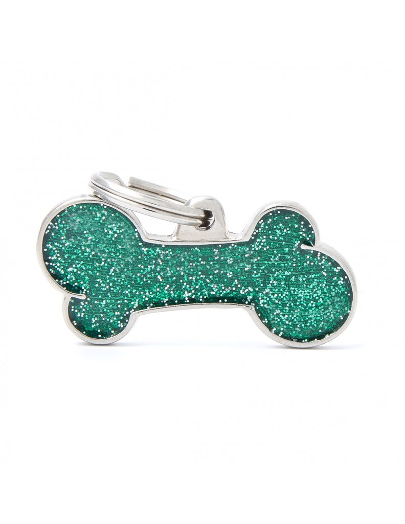 Big Bone Glitter Green