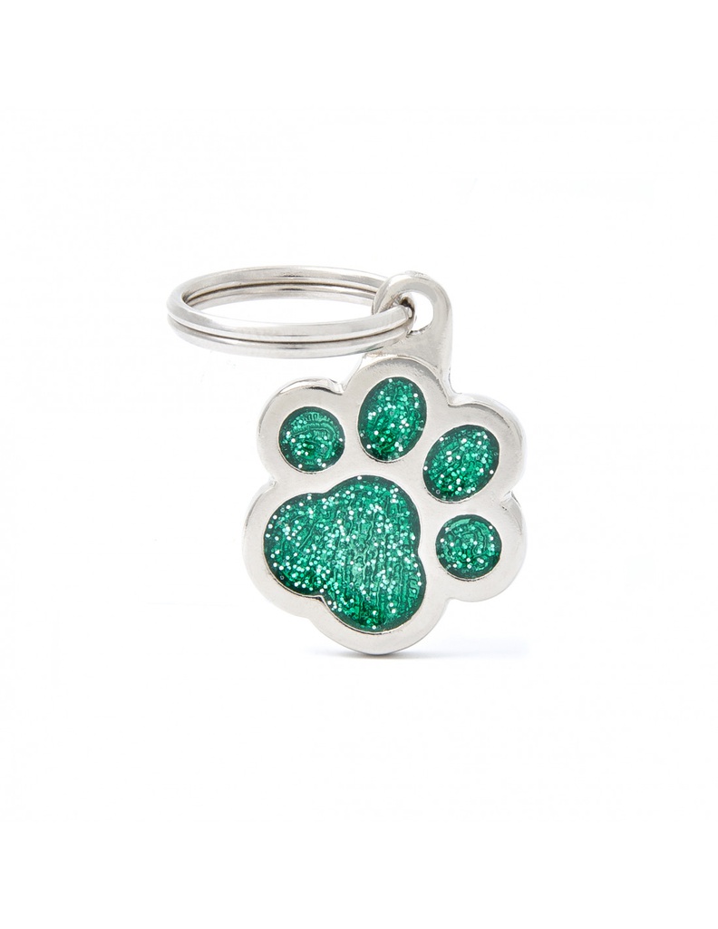 Paw Glitter Green
