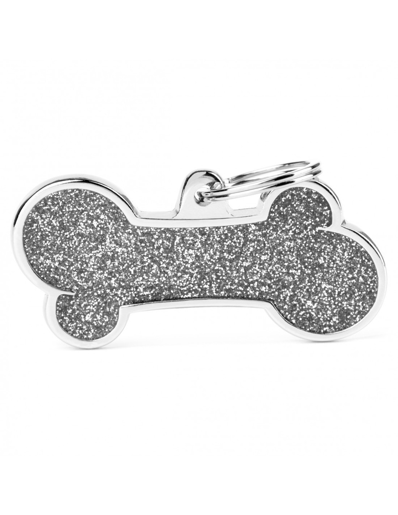 XL Bone Glitter Grey