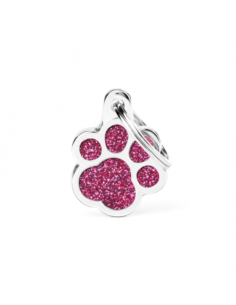 Paw Glitter Pink