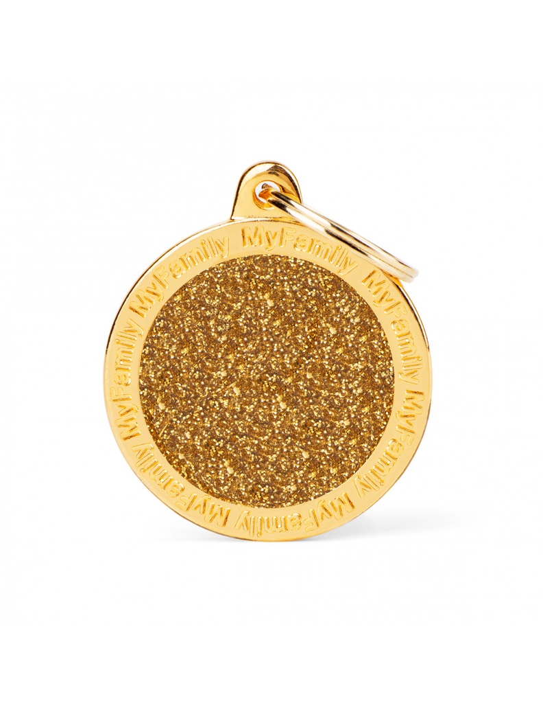 Big Circle Glitter Gold