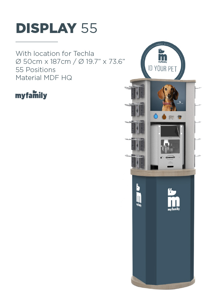 Rotating Display 55 Hooks