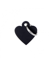 [08000860] Small Heart Aluminum Black