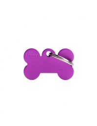 [08000884] Small Bone Aluminum Purple