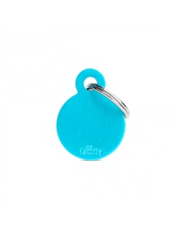 [08000888] Small Round Aluminum Light Blue 
