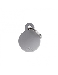 [08000892] Small Round Aluminum Grey