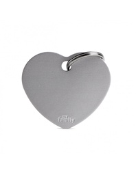 [08000904] Big Heart Aluminum Grey