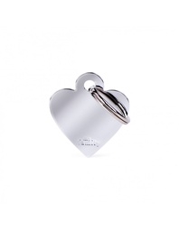 [08000790] Small Heart Chromed Brass