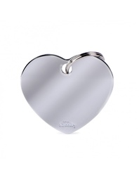 [08000792] Big Heart Chromed Brass