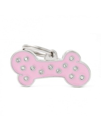 [08000224] Big Pink Bone Strass