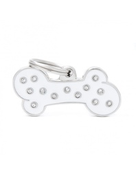 [08000228] Big White Bone Strass