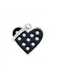 [08000246] Black Heart Strass