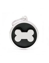 [08000606] Black Big Circle  Bone
